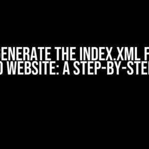 How to Generate the index.xml File for a Quarto Website: A Step-by-Step Guide