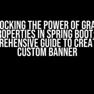 Unlocking the Power of Gradle Properties in Spring Boot: A Comprehensive Guide to Creating a Custom Banner